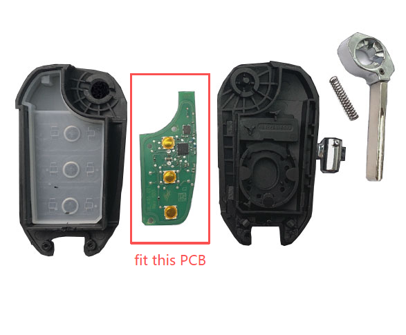 For Opel 3 Button remote key shell VA2 blade without logo