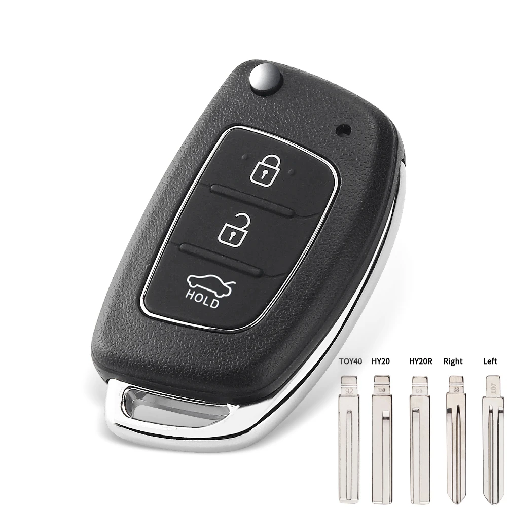 For Hyundai I20 I30 IX35 3 button Remote Key shell, please choose key blade