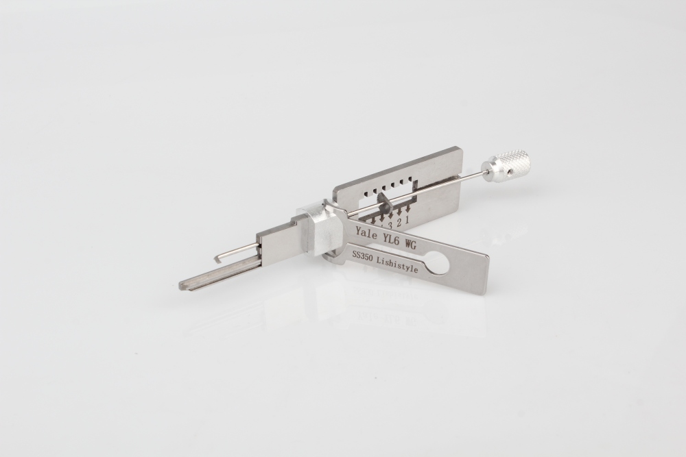 Lishi style lock pick 2 in 1 tool Yale YL6 WG SS350
