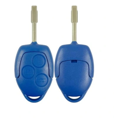Aftermarket Ford Transit blue 3 button remote key with black PCB 433Mhz 4D63 Chip P/N:6C1T15K601AG