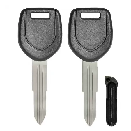 For Mitsubishi Transponder Key Shell left blade with Chip Holder