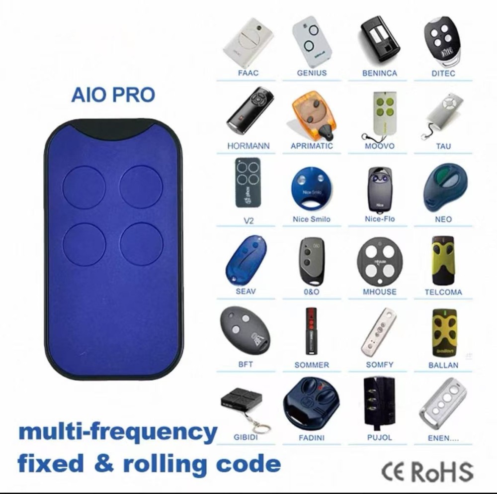 Universal Face To Face Garage Remote Control Duplicator multi-frequency 315-868mhz Compatible FAAC BFT