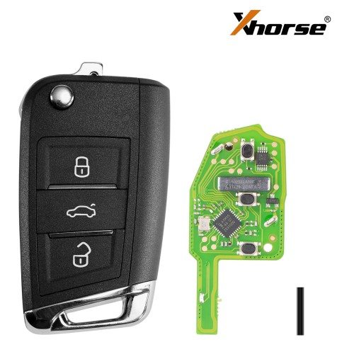 Xhorse VVDI  Remote Key 2nd XSDM04EN MQB Type 3 button Keyless smart key XSMQB1EN update version