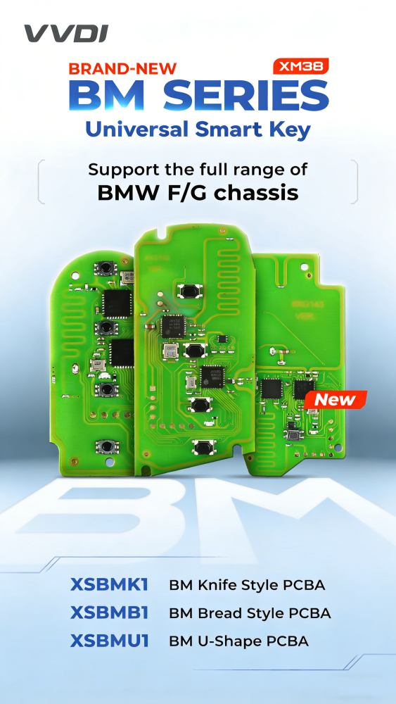 Pre-order Xhorse XM38 BM Series Smart Key XSBMK1 XSBMB1 XSBMU1 for BMW F/G chassis Knife Style PCBA