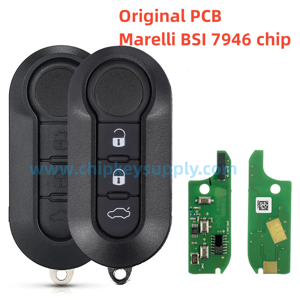 Original PCB For Fiat Marelli BSI 3 button 433Mhz with pcf7946 chip remote key