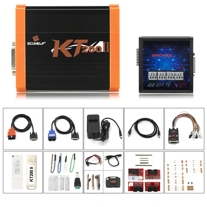 Newest KT200II ECU Programmer Support ECU Maintenance Chip for Car Truck Motorbike Tractor Boat