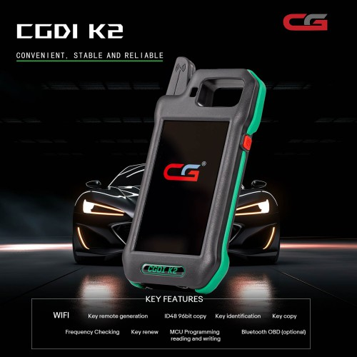 CGDI K2 Professional Multi-functional Remote Generator Wifi programmer Support 96Bit ID48 Copy Newly Add BMW BDC3 Key Copy