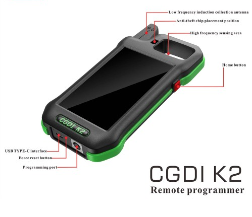 CGDI K2 Professional Multi-functional Remote Generator Wifi programmer Support 96Bit ID48 Copy Newly Add BMW BDC3 Key Copy