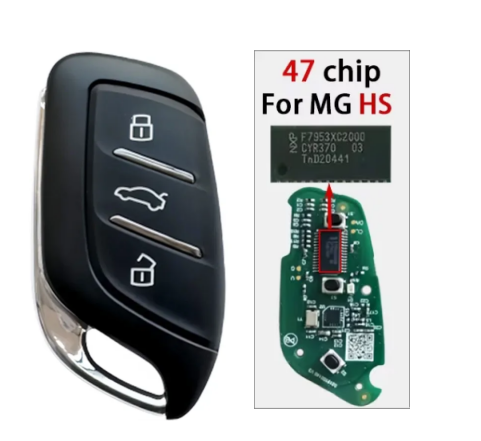 For Original MG HS MG6 Smart key 434mhz with ID47 chip