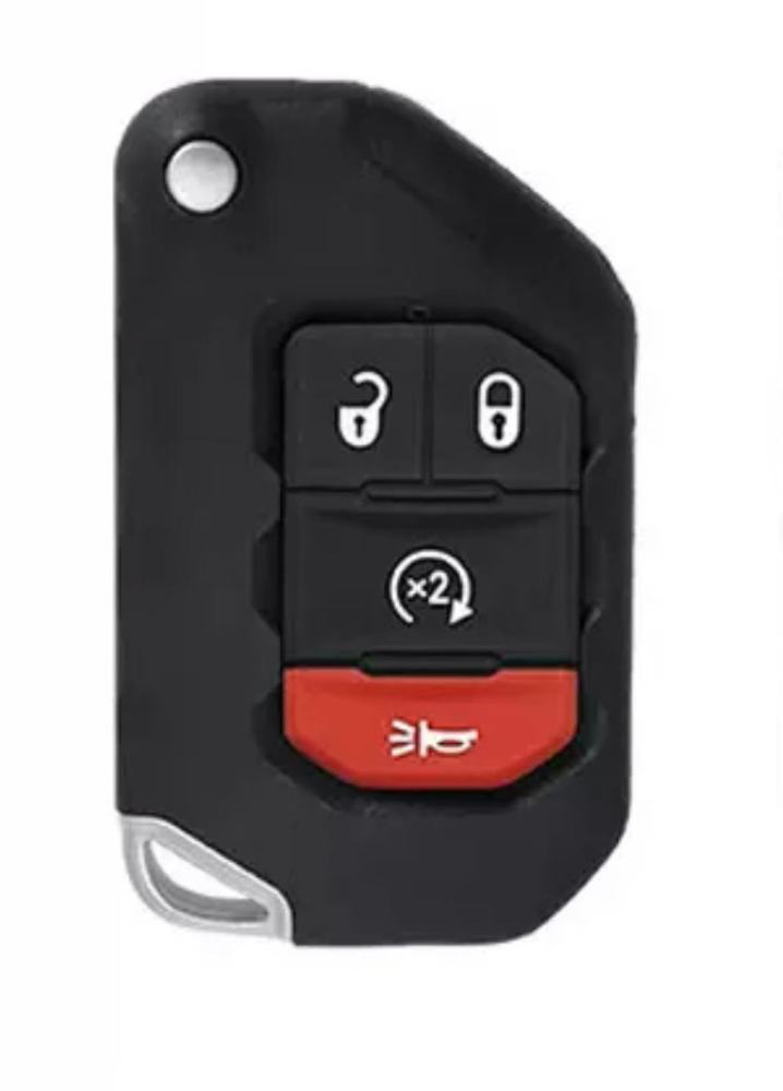 For Jeep Wrangler Flip 2/2+1/3+1 Button Remote Car Key Shell