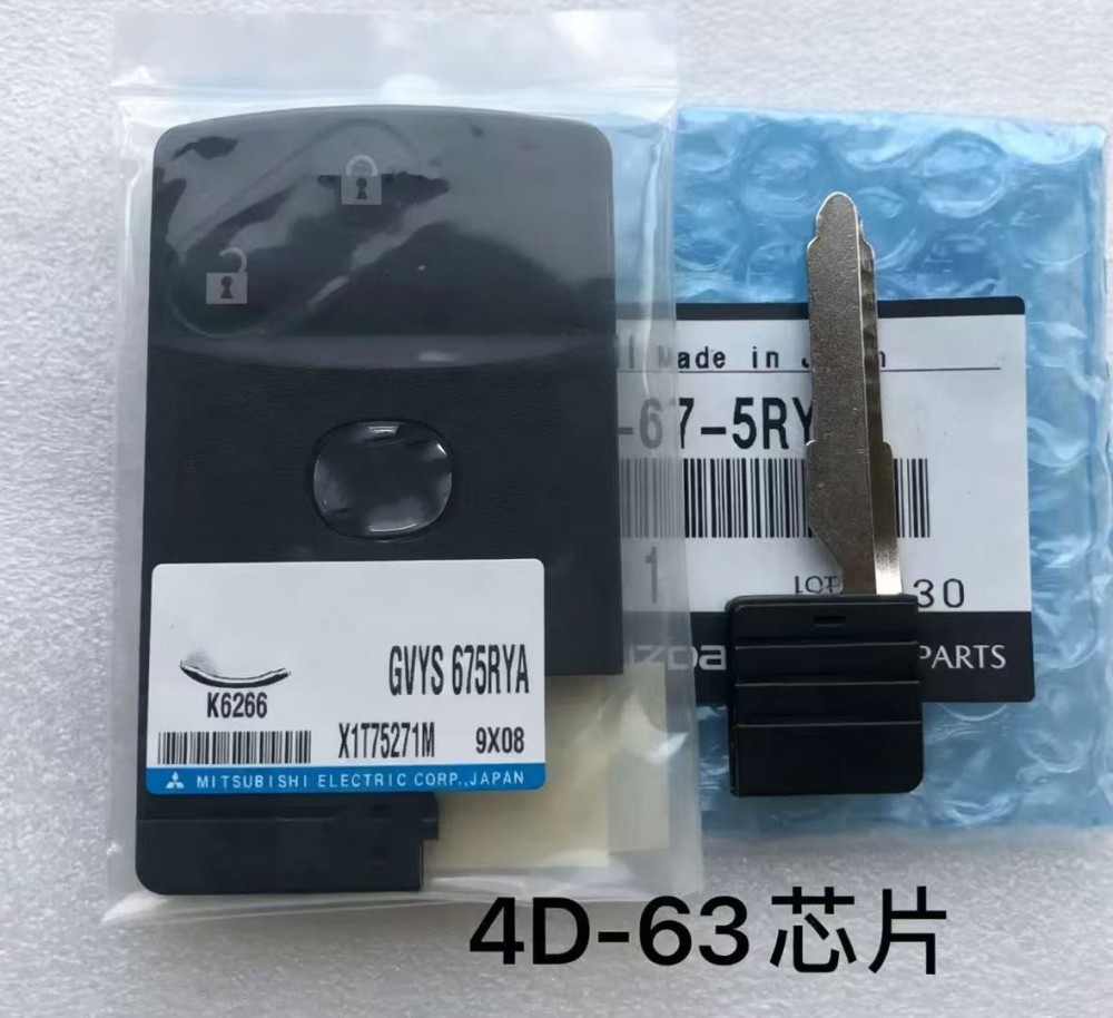 Original For Mazda 6 Smart Remote key 2 button 433MHZ with 4D63 chip