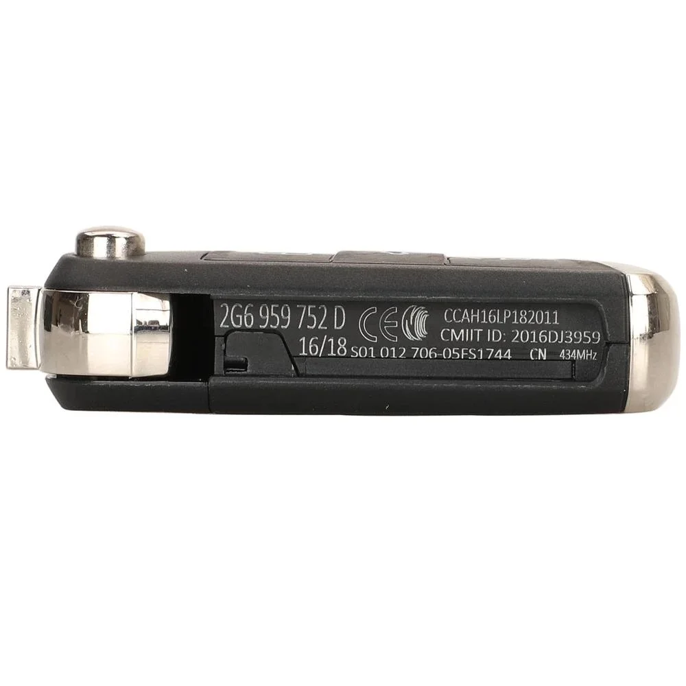 Original For VW T Cross Polo 2019+ Skoda Golf Seat Keyless Entry Go 2G6959752D 434MHz 5C/MQB49 Chip Remote Key