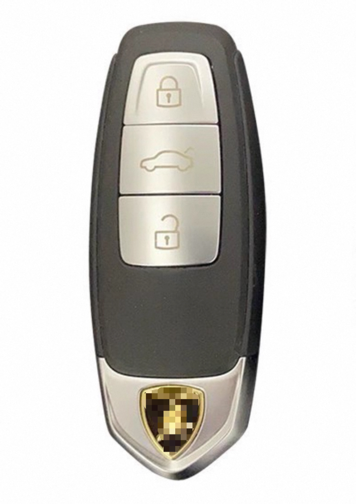 Original PCB+ aftermarket key shell for 2022 Lamborghini Urus 3 buttons MLB remote keyless go 433MHz, FCC ID: IYZ-LK1.