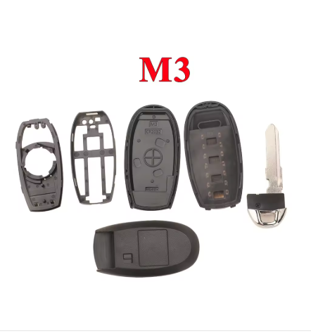 For Suzuki 2 button remote key shell, M3 letter key shells, compatible with Suzuki Swift, Kizashi, SX4, Vitara, and S-Cross.