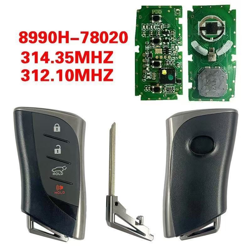 2022-2023 Lexus Smart Remote Key double frequency 312.1MHZ/314.35MHZ 8990H-78020