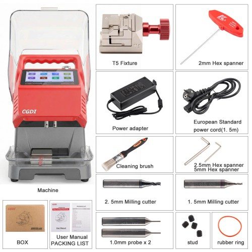 CGDI MONSTER G08 Key Cutting Machine with T5 Clamp Vehicle Key Database Supports Fast & Stable Cutting with Bluetooth & WiFi Built-in Battery