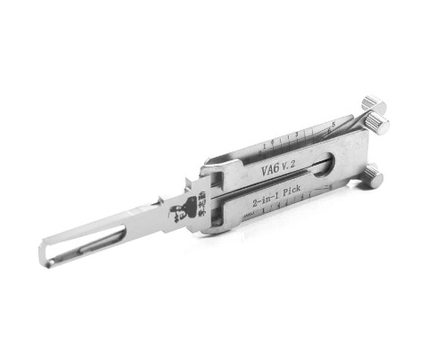 Original Lishi VA6 V.2 (4 Lifters) 2in1 Decoder & Pick Tool for Citroen/Peugeot