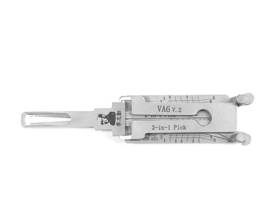 Original Lishi VA6 V.2 (4 Lifters) 2in1 Decoder & Pick Tool for Citroen/Peugeot