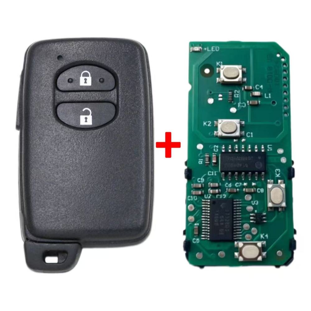 Aftemarket For Toyota pruis Avensis smart key 2 button 433mhz with 4D chip 61A449-0011