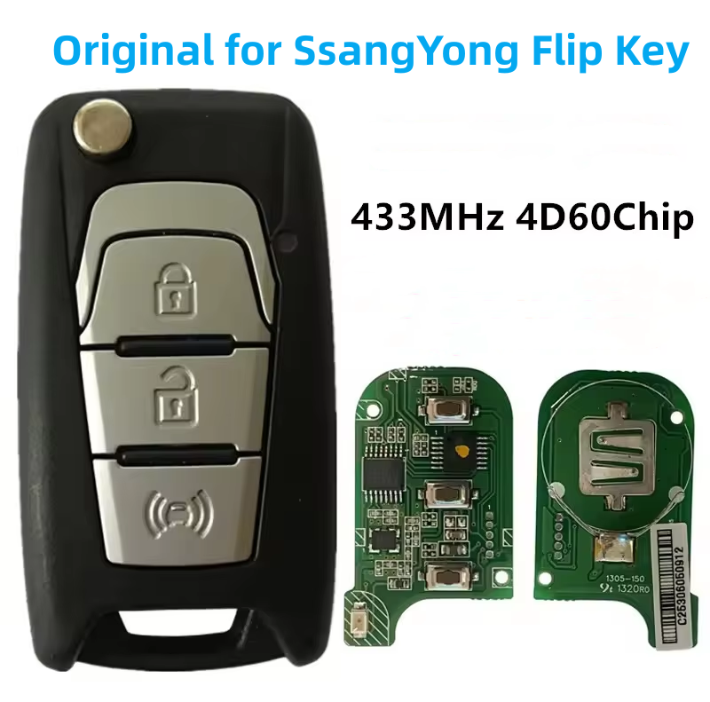 Original For SsangYong Tivoli remote key 433mhz with 4D chip