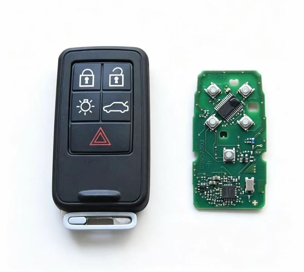 For Volvo XC60 S60 S80 5 button remote key 433MHZ with PCF7945 chip