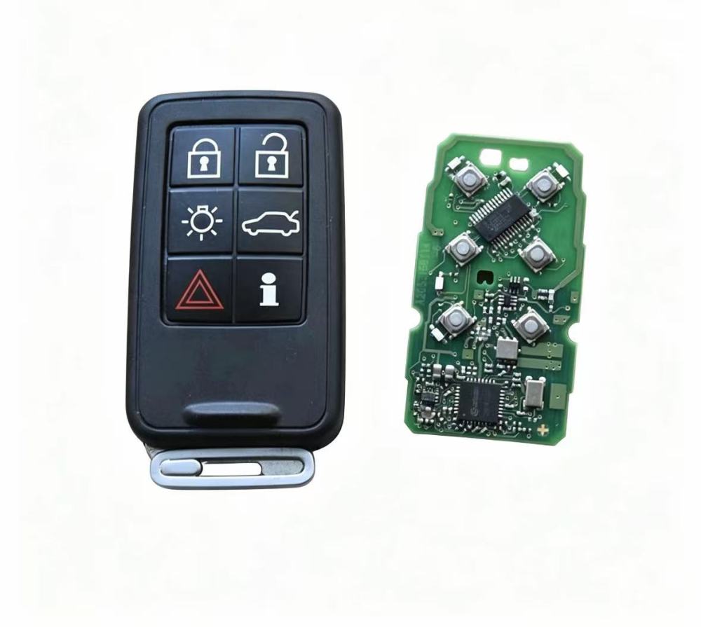 For Volvo XC60 S60 S80 6 button remote key keyless go 433MHZ with PCF7945/7953chip