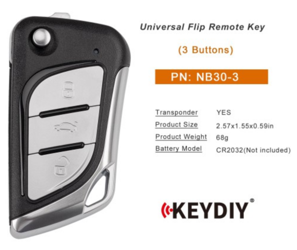 KEYDIY 3 Buttons NB30 NB Series Multi-functional Remote Control Universal for KD900 URG200 KD-X2