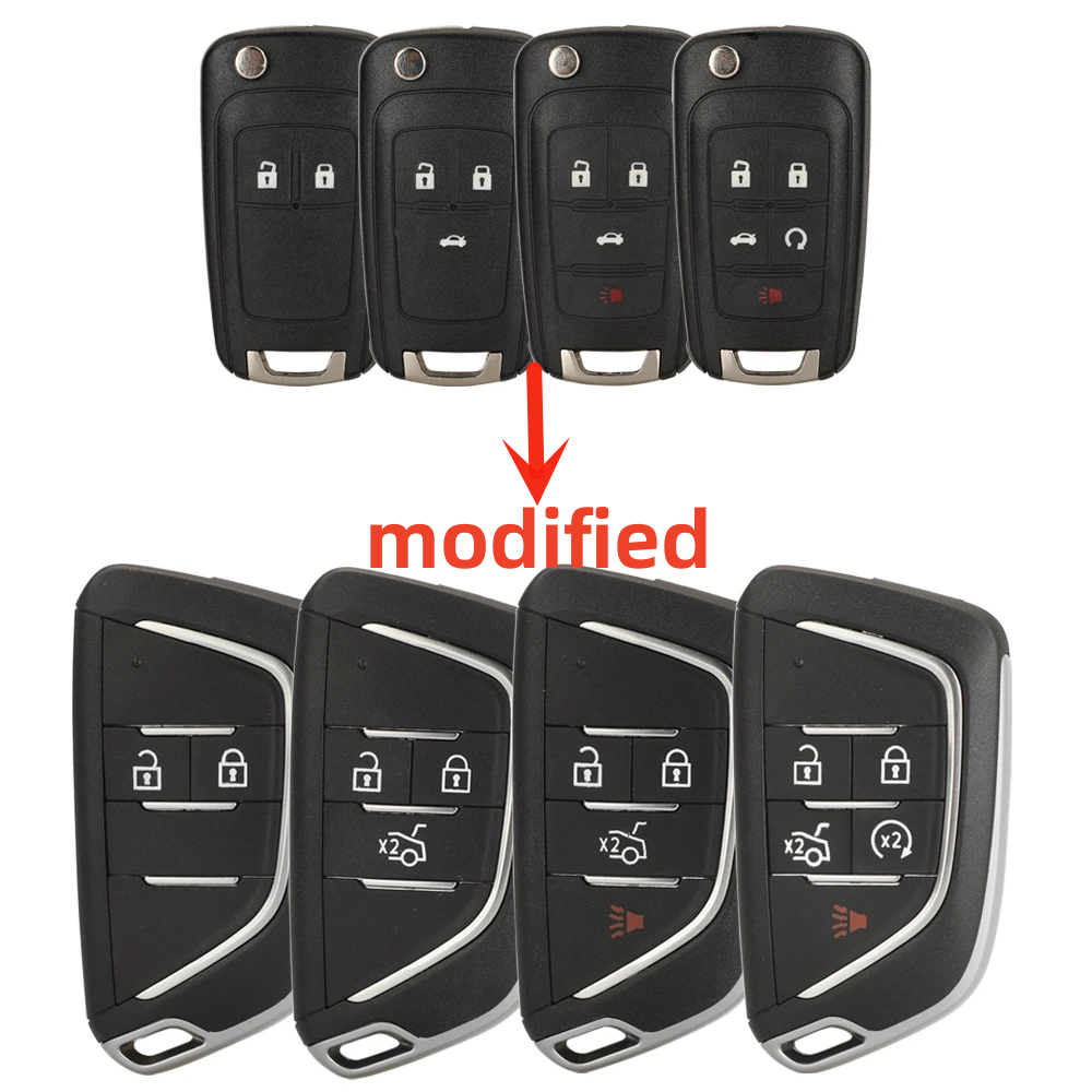 For Opel 2 3 3+1 4+1 Button Modified Car Key Shell
