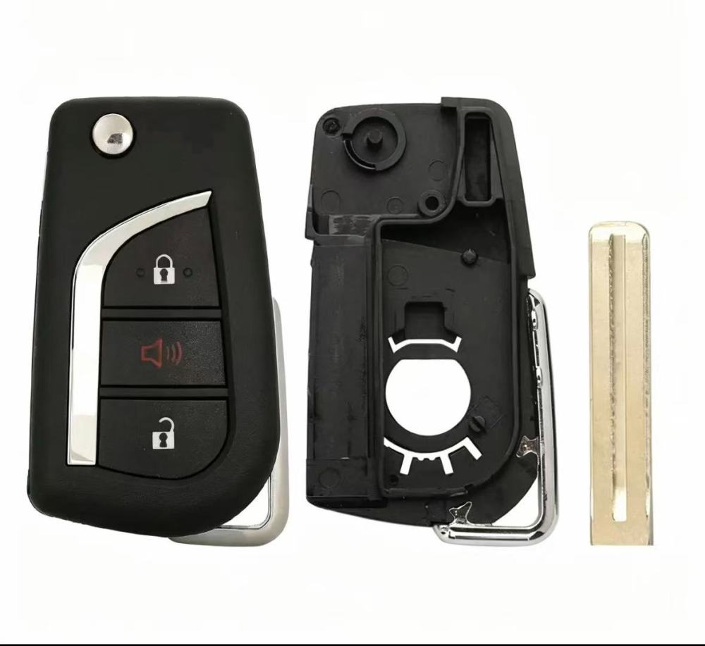 For Toyota 2+1 button Remote key shell, check the internal structure
