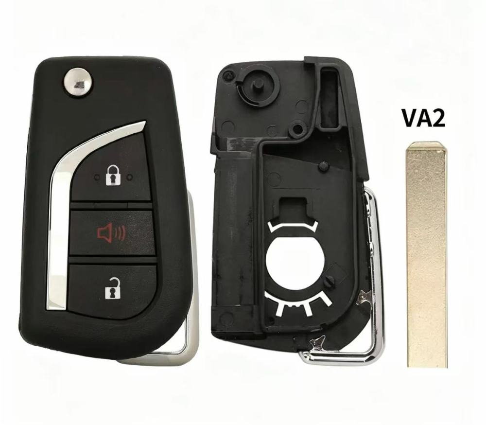 For Toyota 2+1 button Remote key shell, check the internal structure