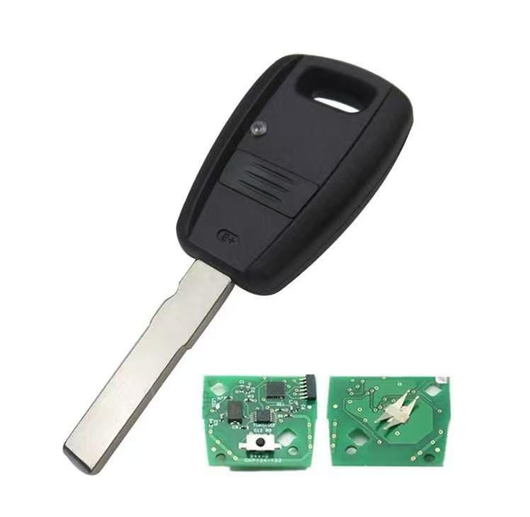 For Fiat Fir 114 and Punto 188 1Button remote key with ID48 chip 434mhz in black / blue color, programmed by Zedfull