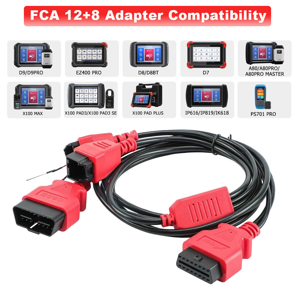 XTOOL FCA 12+8 Connector adapter for Chrysler work for XTOOL machine X100 Pad3