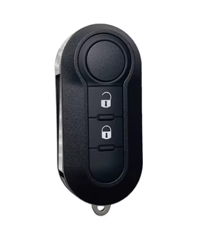 For Fiat 2 button remote key blank white button with black cover