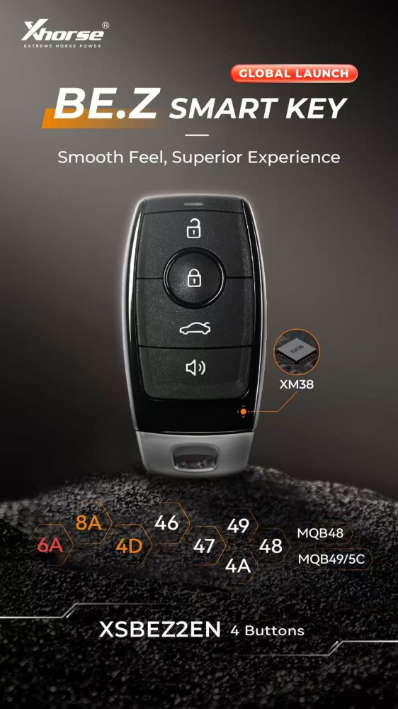 Pre-order XHORSE XSBEZ2EN 4 Buttons XM38 Smart Remote