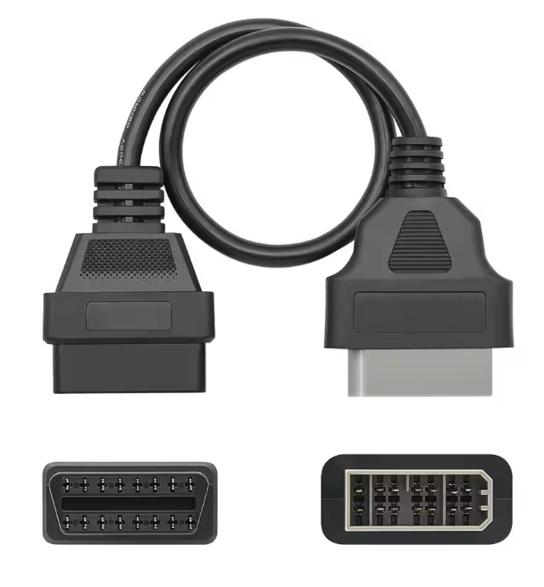 For Nissan 14 Pin OBD to OBD2 16Pin Connector Adapter For Nissan 14 Pin OBD OBD2 Car Diagnostic Auto Tool OBD2 Extension Cable