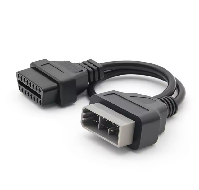 For Nissan 14 Pin OBD to OBD2 16Pin Connector Adapter For Nissan 14 Pin OBD OBD2 Car Diagnostic Auto Tool OBD2 Extension Cable