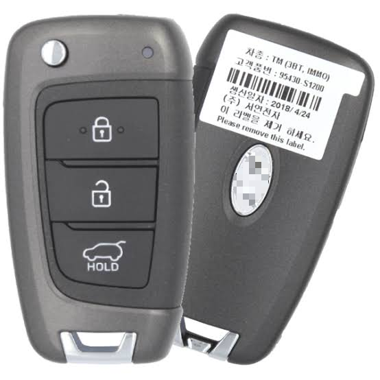 Original for Hyundai Santa Fe 2018-2024 Genuine Flip Remote Key 433MHz ID47 chip 95430-S1200