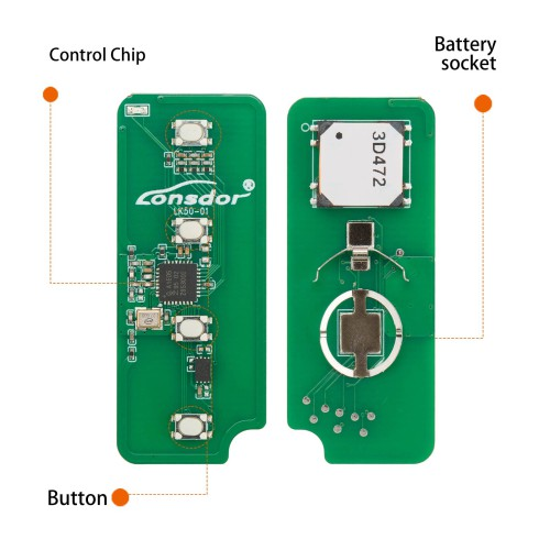 LONSDOR LK50-01 NXP Series 4 Buttons Universal Smart Key