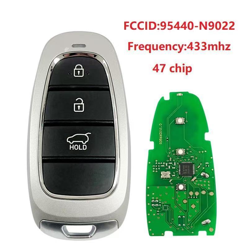 For Hyundai Smart Key 4 Buttons 433MHz with ID47 chip FCCID 95440-N9022