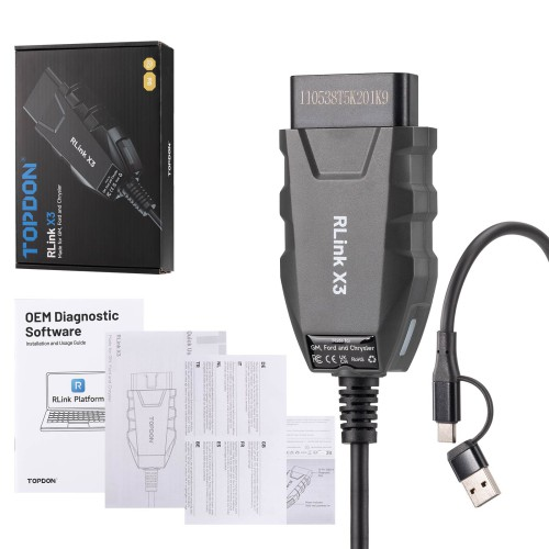 TOPDON Rlink X3 for US Vehicle Brands for Ford GM and Chrysler