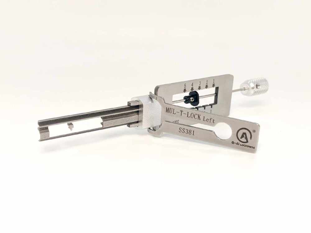 Lishi style MUL-T-LOCK Left Lock 2-in-1 SS381 Residential Professional Locksmith tool