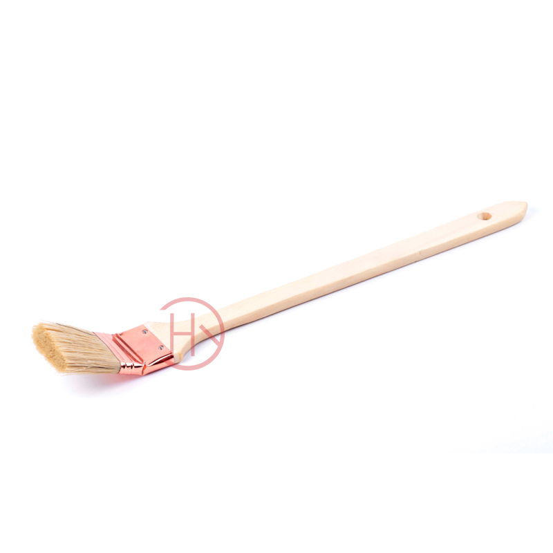 Wooden Handle Angle Radiator Paint Brush