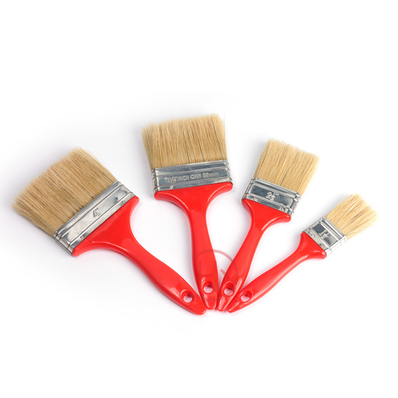 Plastic Handle Flat Paint Brush HYFP007