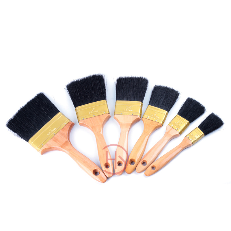 Natural Wood Handle Paint Brush HYFW023