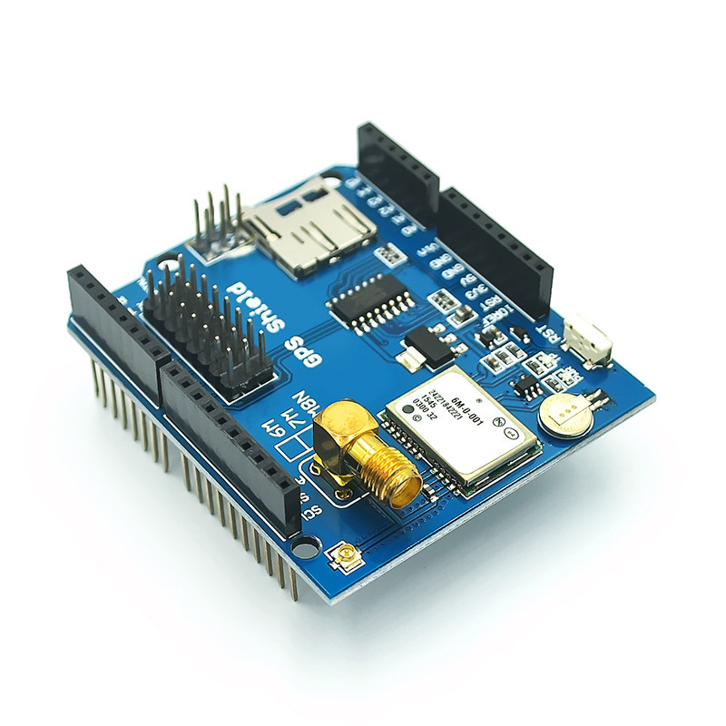 NEO-6M GPS Expansion Board With SD + Antenna