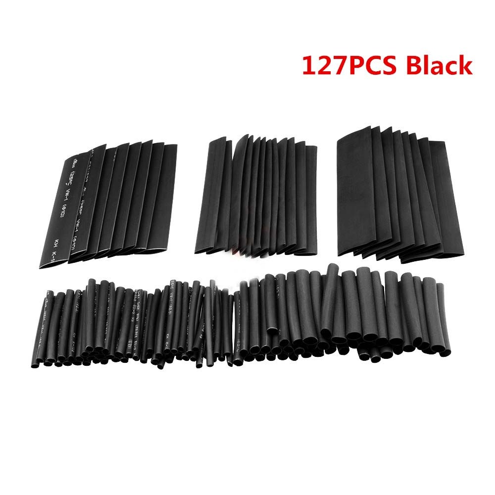 127/140/328/530Pcs Assorted Polyolefin Heat Shrink Tubing Set