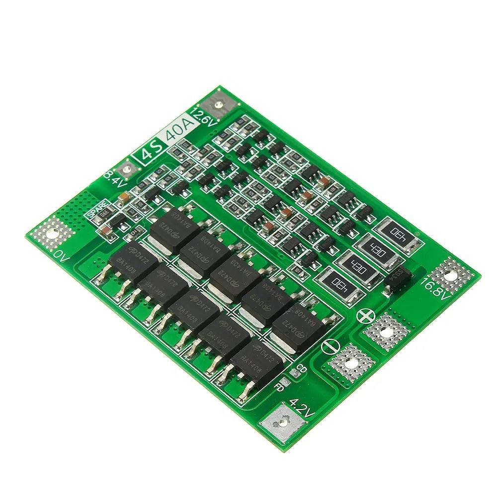 4S 14.8V 16.8V 40A 18650 Lithium Battery Protection Board