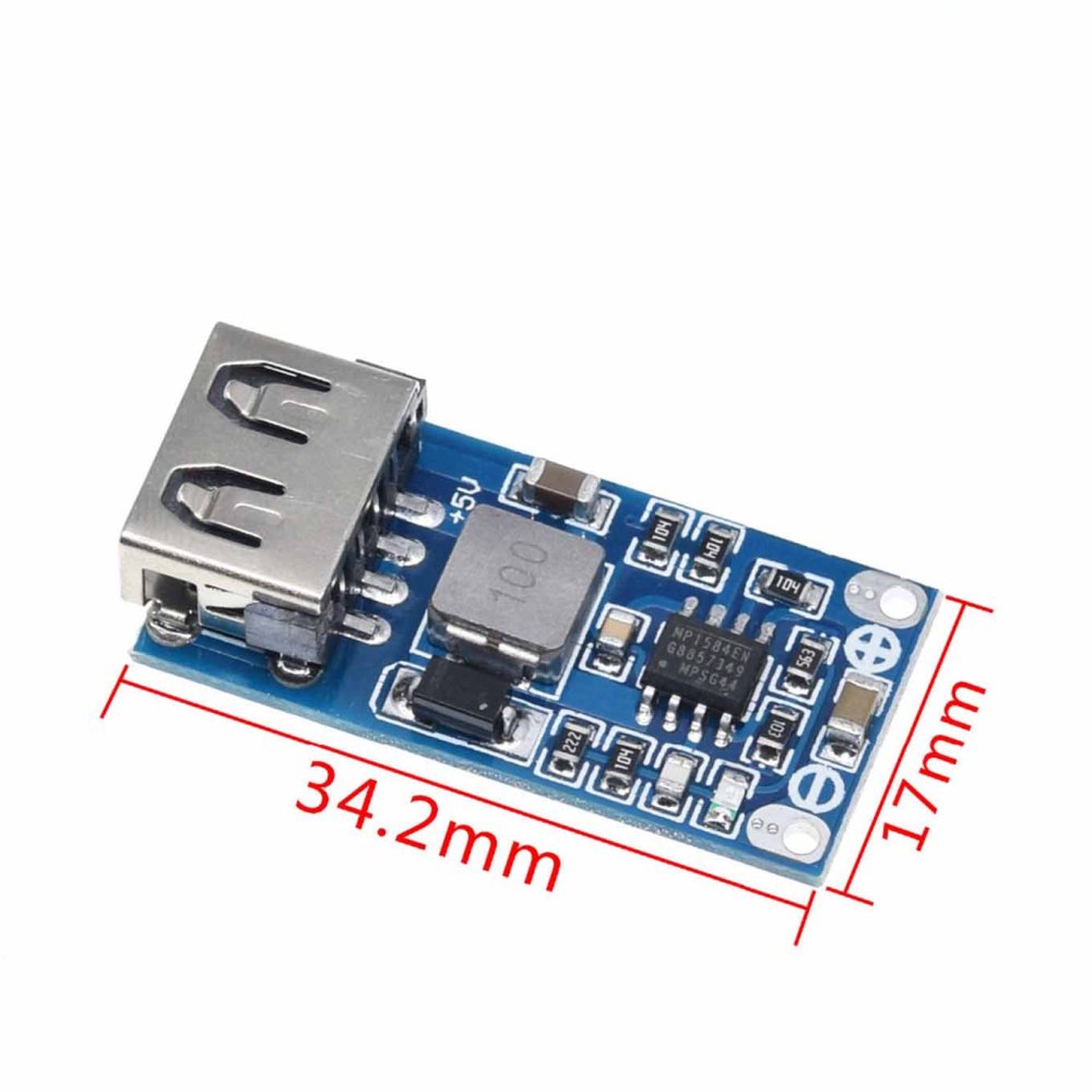 9V 12V 24V to 5V 3A USB Step-down Voltage Regulator Module