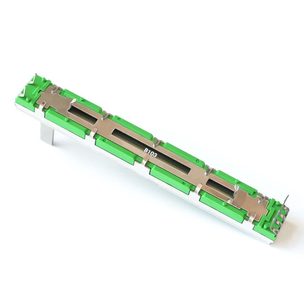 B10K B103 75mm Dual-channel Straight Sliding Potentiometer