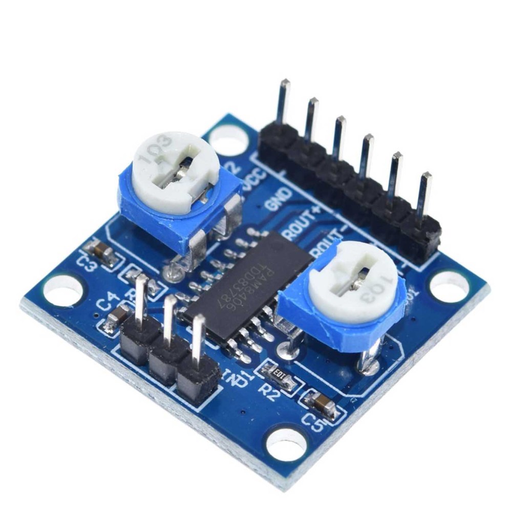 PAM8406 2x5W Digital Amplifier Board With Volume Potentiometer
